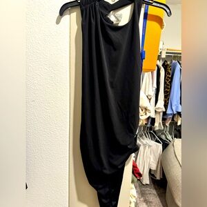 Zara open back body suit with crystal bow